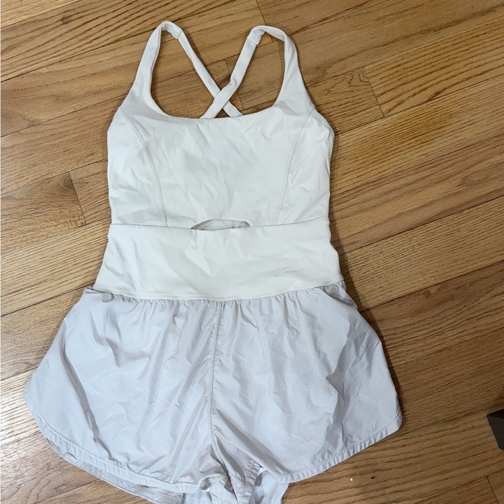 FP Movement by Free People Cream Romper
